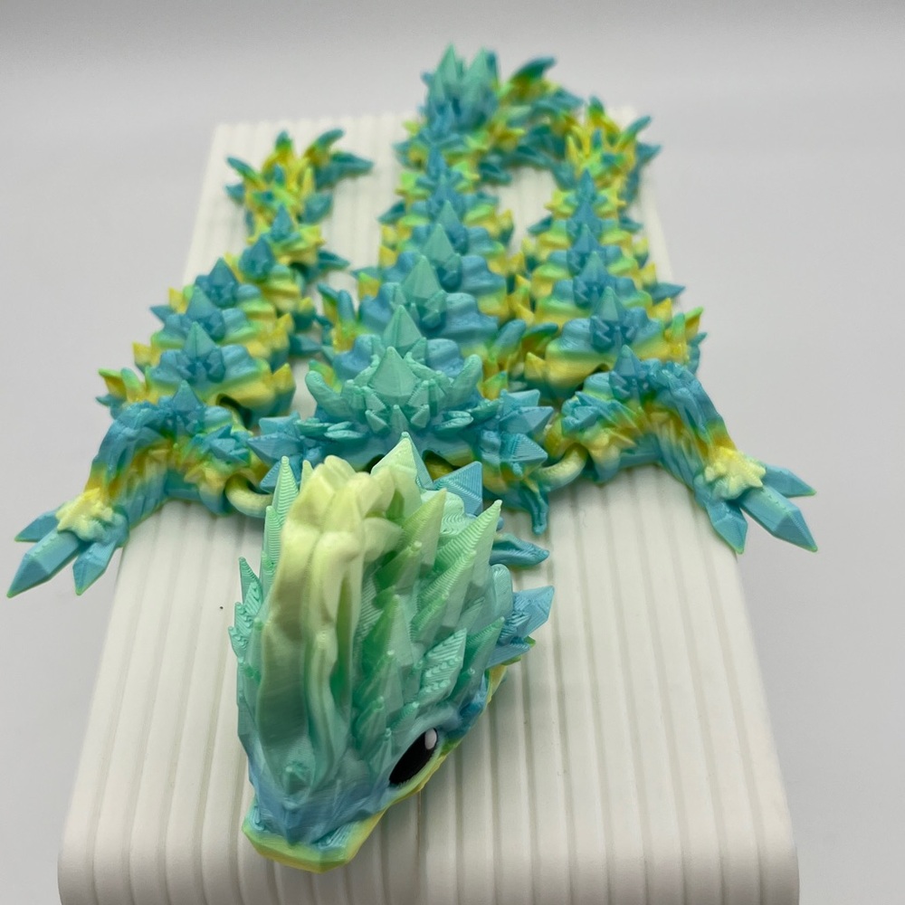 3D-Printed Jellyfish dragon 9” L x 5” W  articulated Fidget Toy Fun Collec…